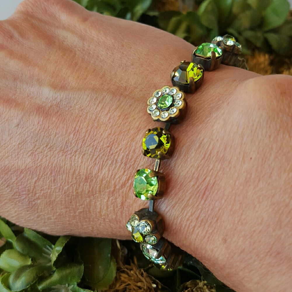 Green SWAROVSKI Crystal Bracelet